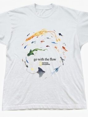 National Geographic Marine Life Gildan T-shirt Ocean Fish Graphic